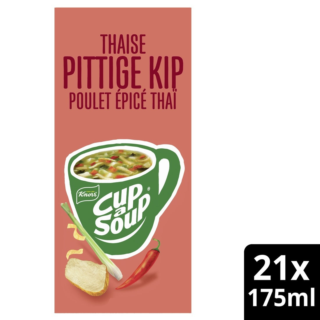 Knorr -  Cup a soup  thaise pittige kip 175ml