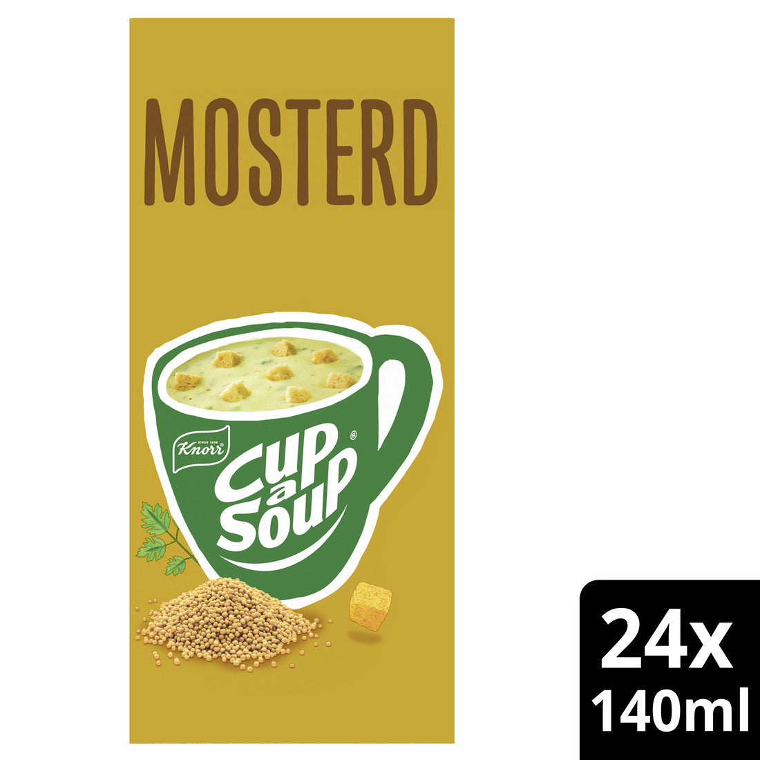 Knorr -  Cup a soup  mosterd 24x140ml | 4 stuks