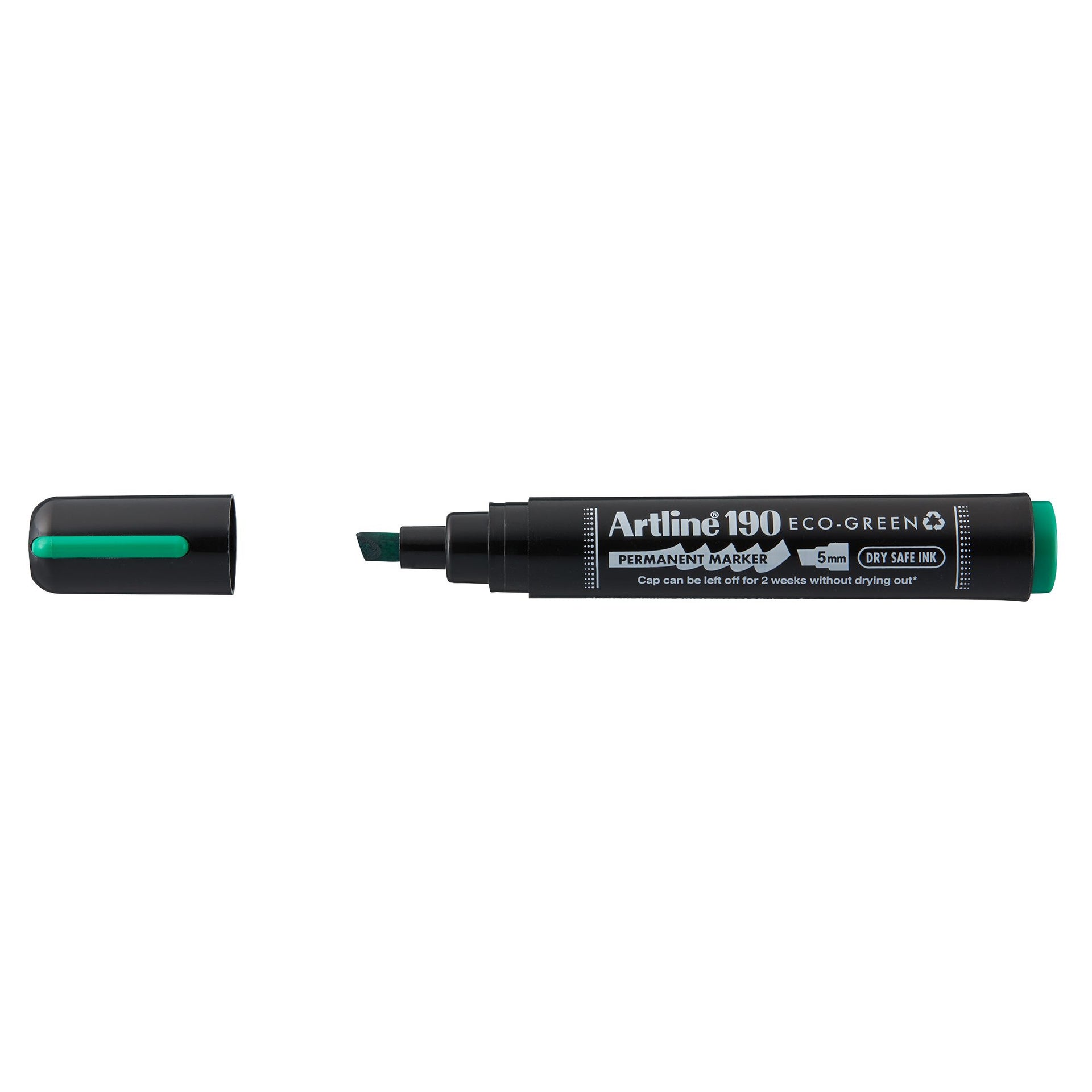 Artline -  Permanent marker  190 eco schuin 2-5mm gn | 12 stuks