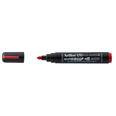 Artline -  Permanent marker  170 eco rond m rood | 12 stuks