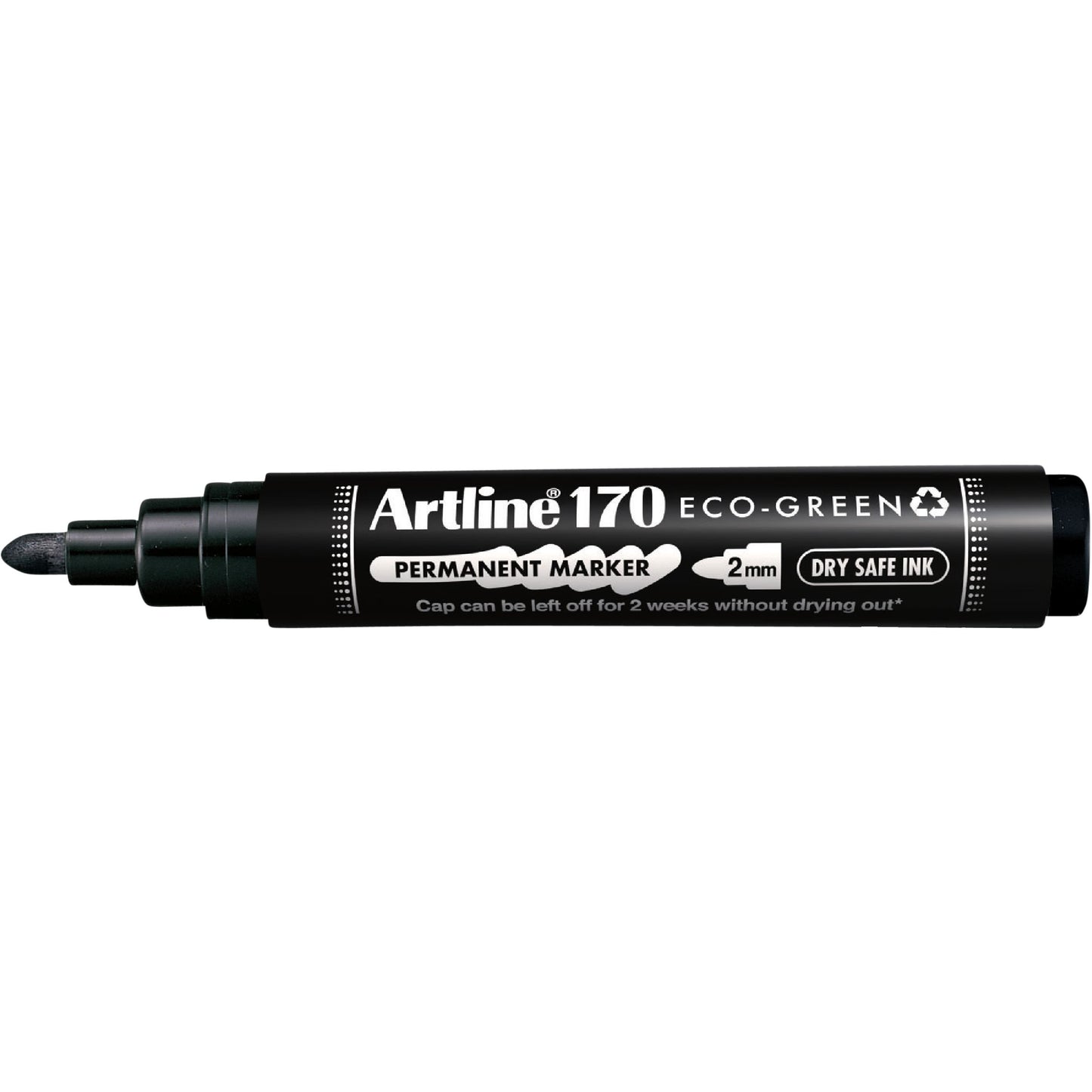 Artline - Permanentmarker 170 eco rund m schwarz | 12 Stück