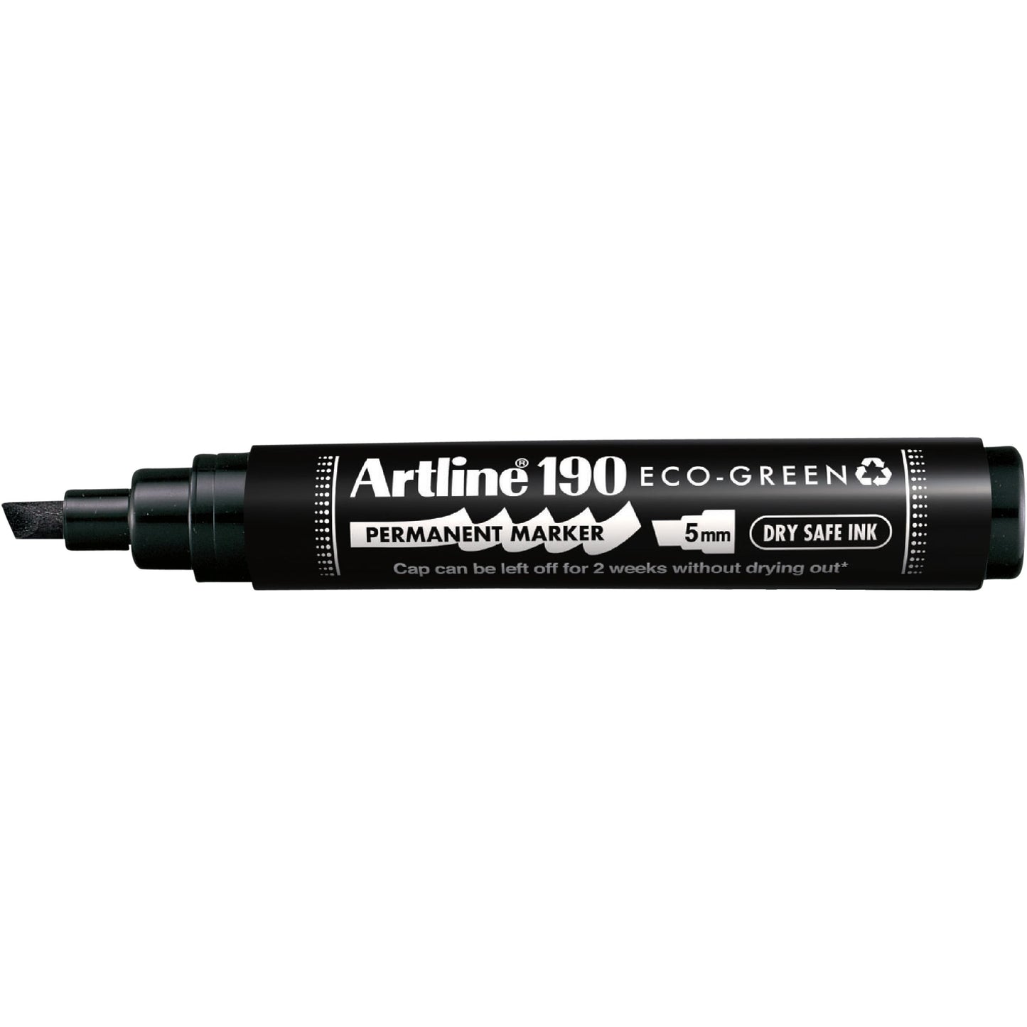 Artline - Permanentmarker 190 Eco schräg 2-5mm schwarz | 12 Stück