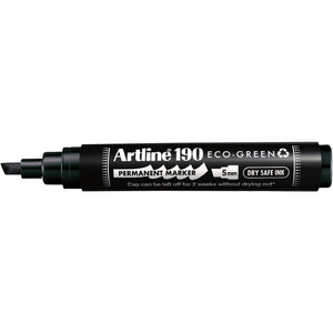 Artline - Permanentmarker 190 Eco schräg 2-5mm schwarz | 12 Stück