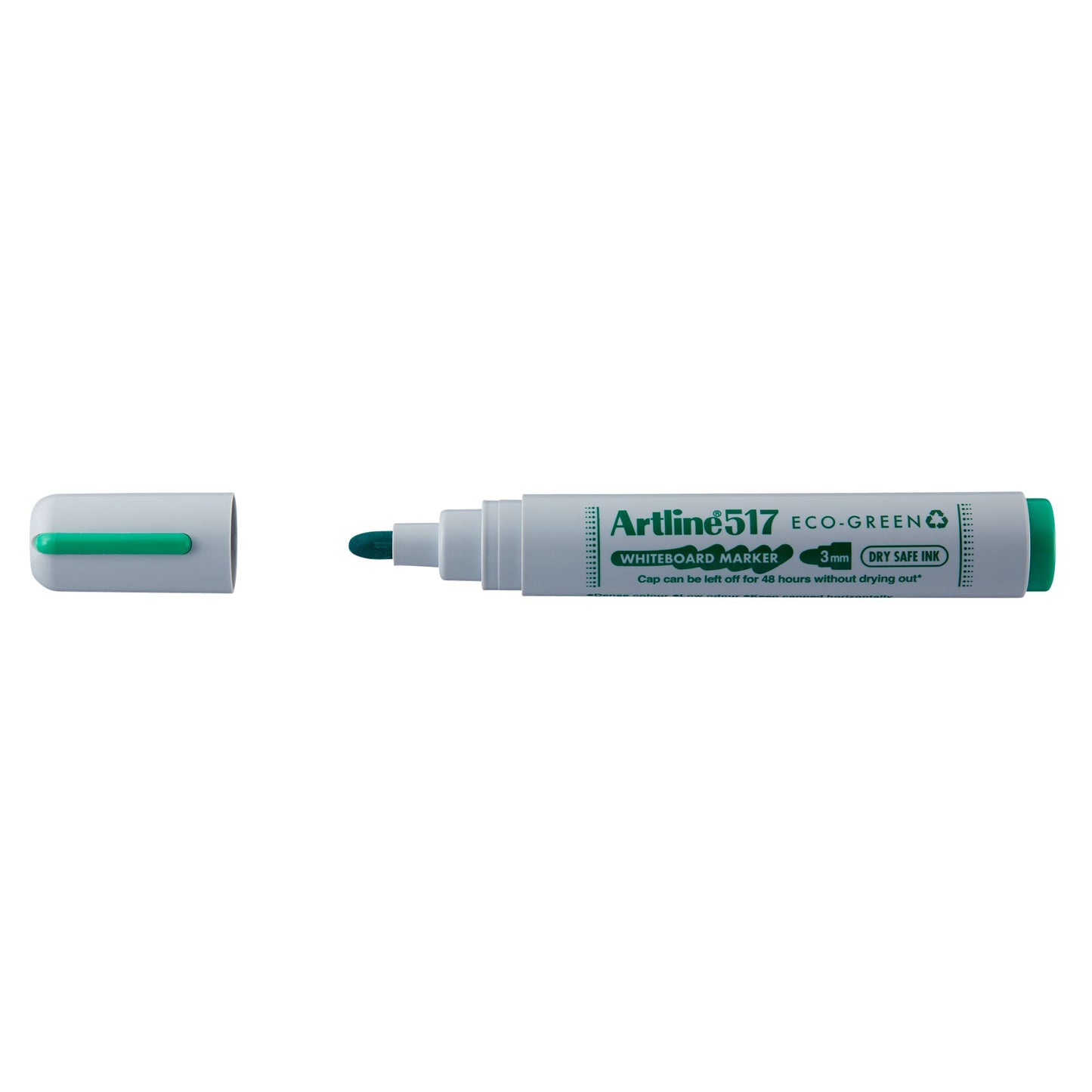 Artline -  Whiteboardmarker  517 eco rond medium groen | 12 stuks