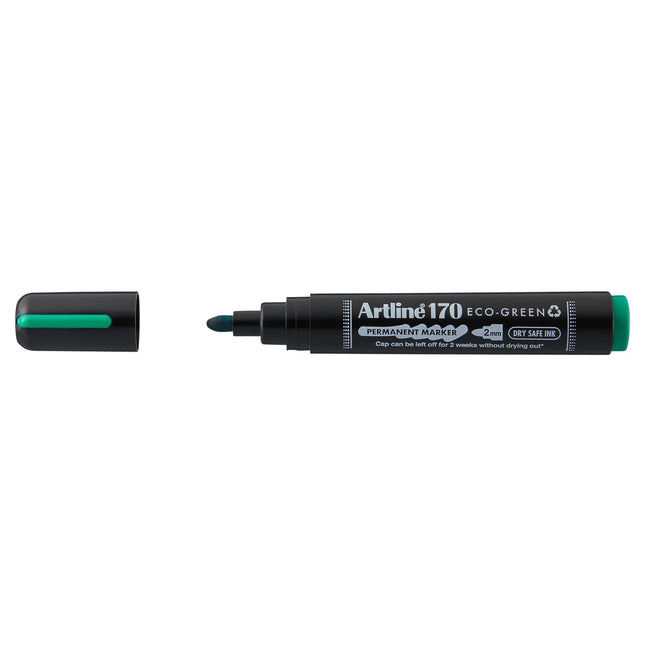 Artline -  Permanent marker  170 eco rond m groen | 12 stuks