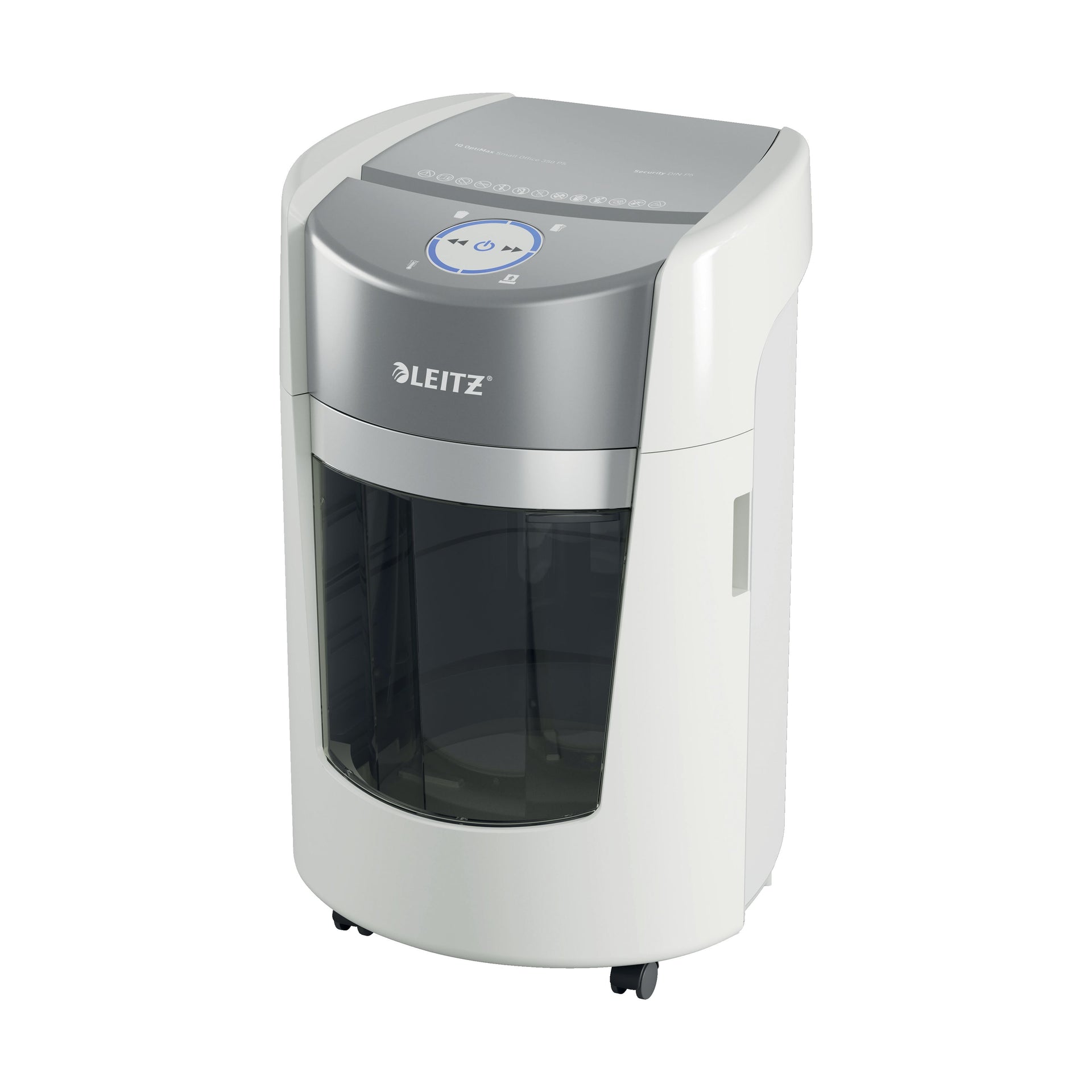 Leitz - Destructeur de papier iq optimax 350 bureau étroit