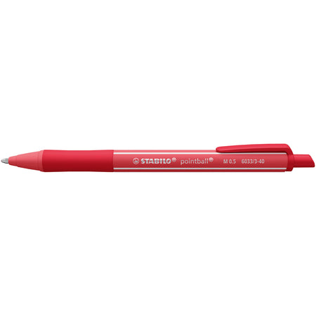 Stabilo -  Balpen pointball colorful rood