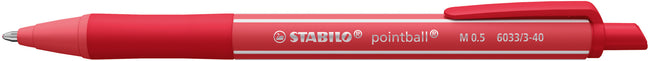 Stabilo -  Balpen pointball colorful rood