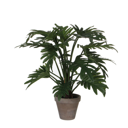 Mica Decorations -  Kunstplant mica philodendron selloum groen in pot