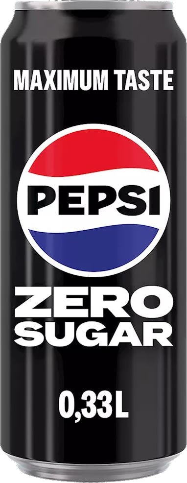 Pepsi -  Zero Sugar frisdrank, blik van 33 cl, pak van 24 stuks
