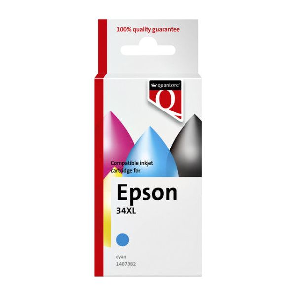 Quantore - Inkcartridge Epson 34xl Blue | 1 pièce