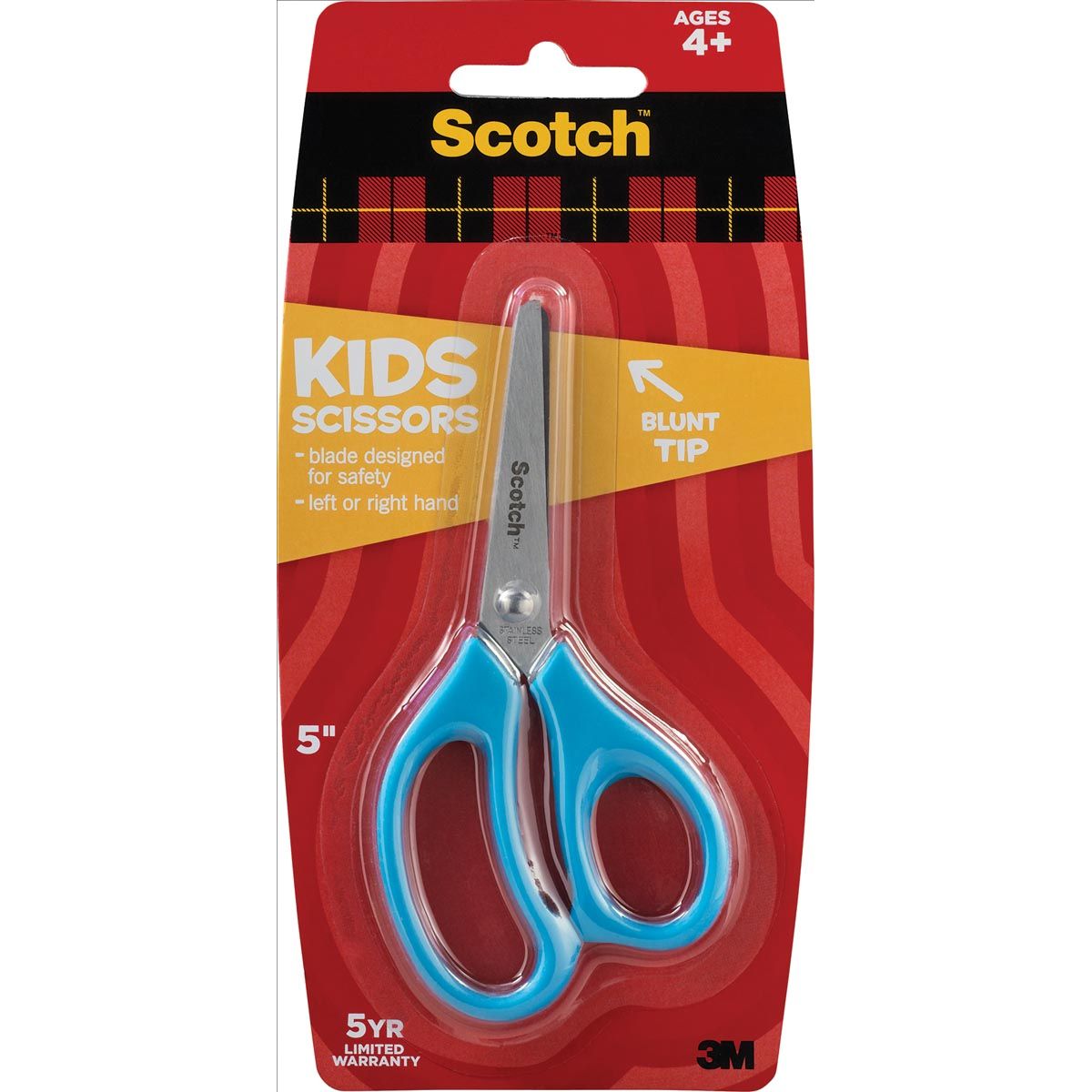 Scotch - Schaar Kids, botte punt, 12 cm, geassorteerde kleuren