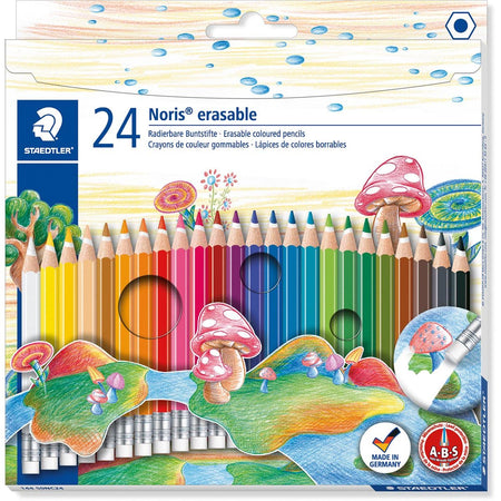 Staedtler - crayon de couleur Noris Club effaçable 24 crayons