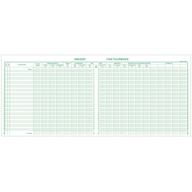 Exacompta -  register inkoop, ft 27 x 32 cm, Nederlandstalig