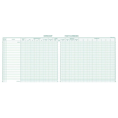 Exacompta -  register verkoop, ft 27 x 32 cm, Nederlandstalig
