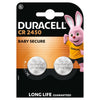 Duracell -  Batterij  knoopcel 2x cr2450 lithium