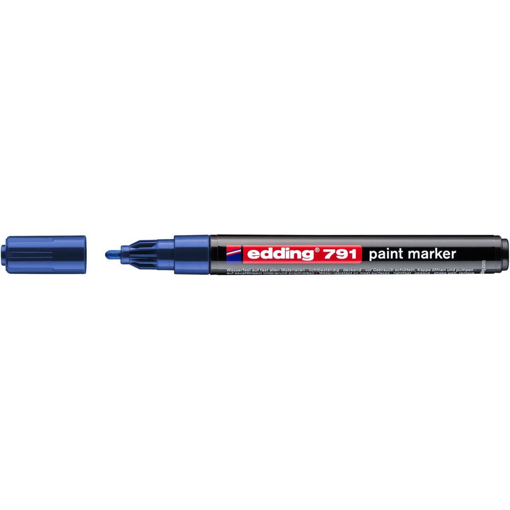 Edding -  Paintmarker  791 alcoholbasis 1-2mm blauw | 10 stuks