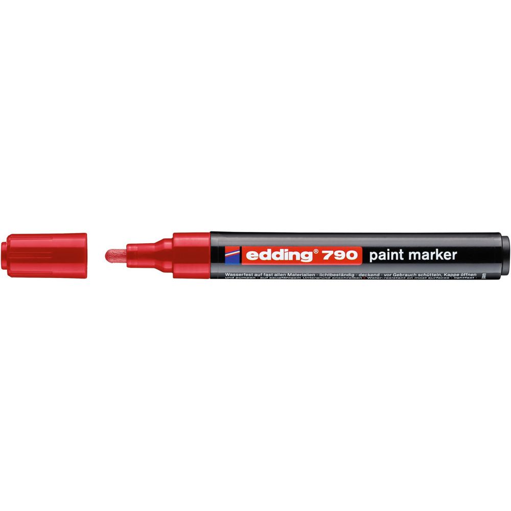 Edding -  Paintmarker  790 alcoholbasis 2-3mm rood