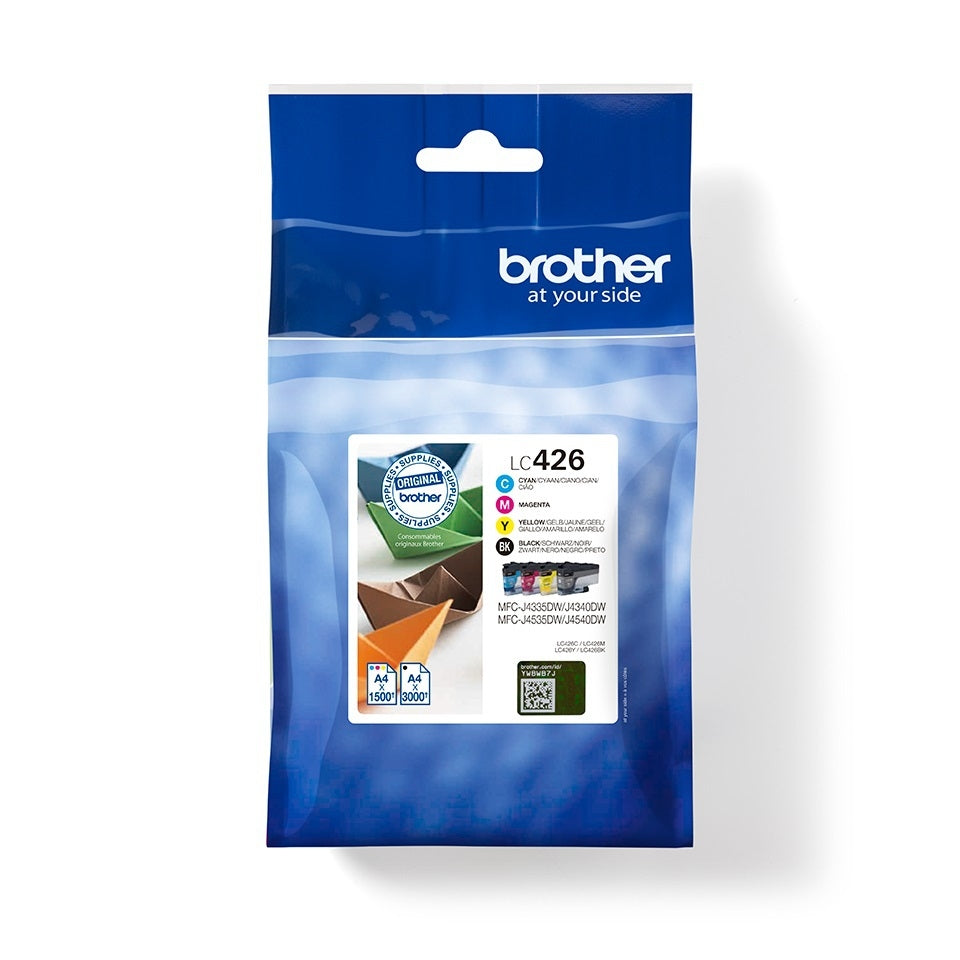Brother - Tintenpatrone, 1.500 3.000 Seiten, OEM LC-426VAL, 4 Farben