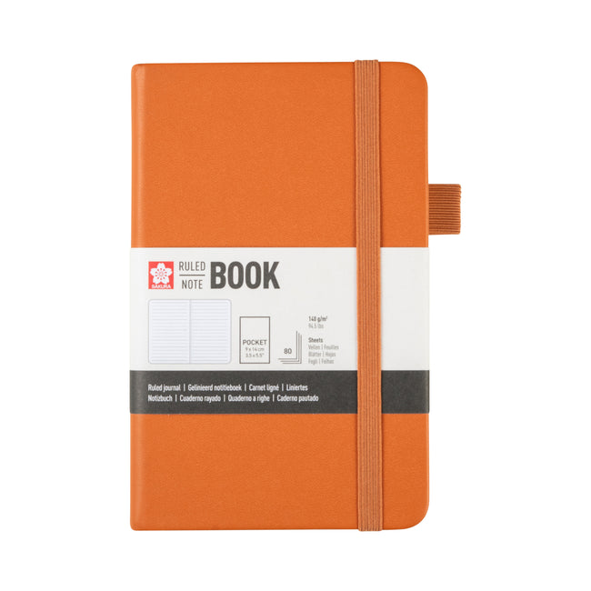 Sakura -  Notitieboek pocket lijn amber
