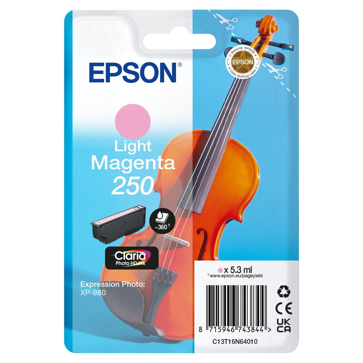 Epson -  Inktcartridge  250 t16n64 licht rood | 10 stuks