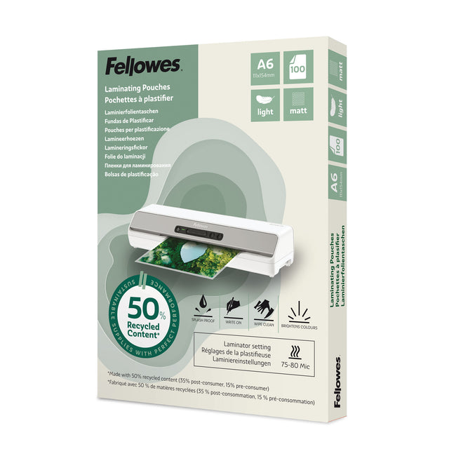 Fellowes -  100143438 laminatorzak 100 stuk(s)