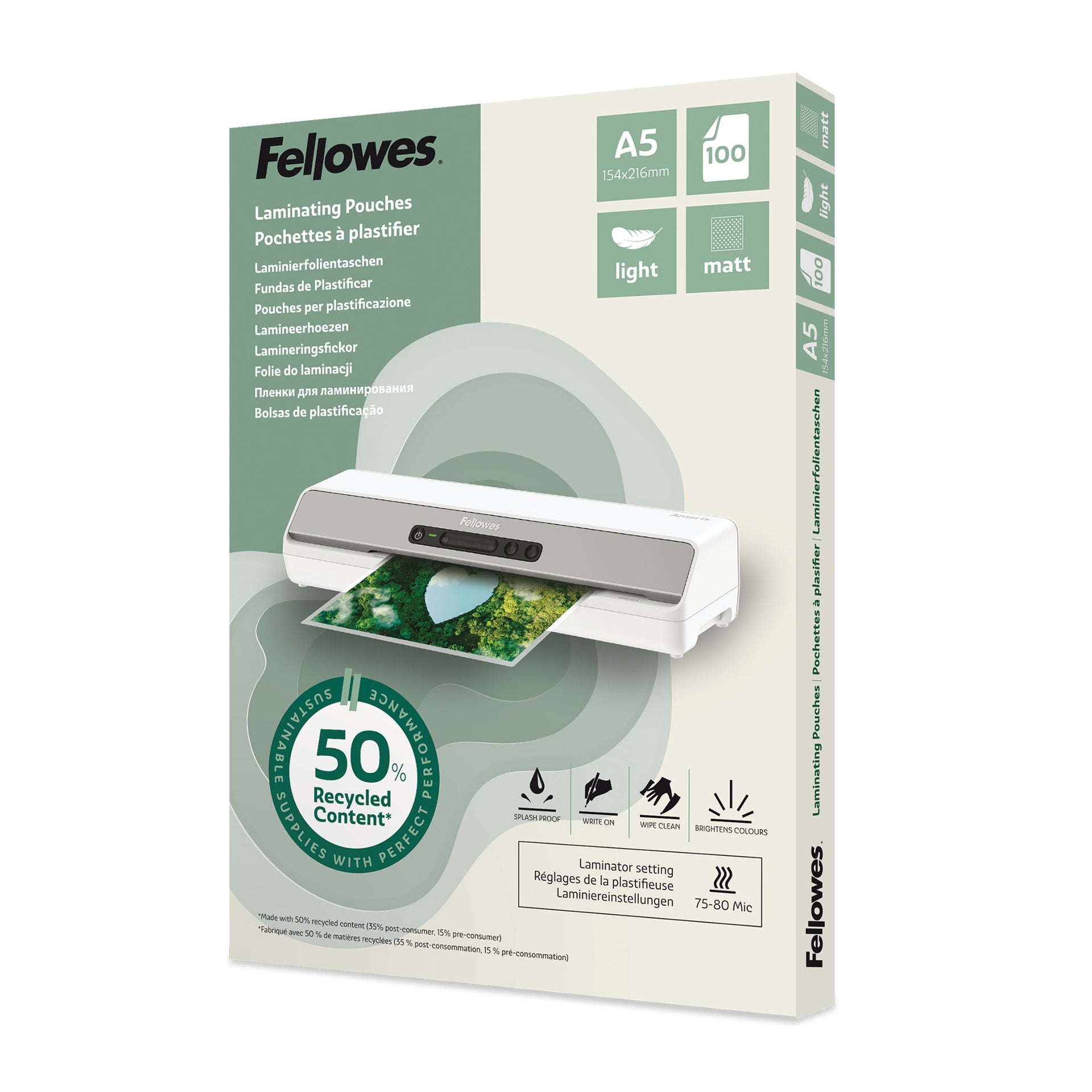 Fellowes -  100143437 laminatorzak 100 stuk(s)