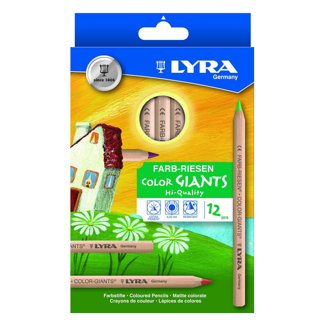 LYRA -  Kleurpotlood  color giants nature 12 kleuren