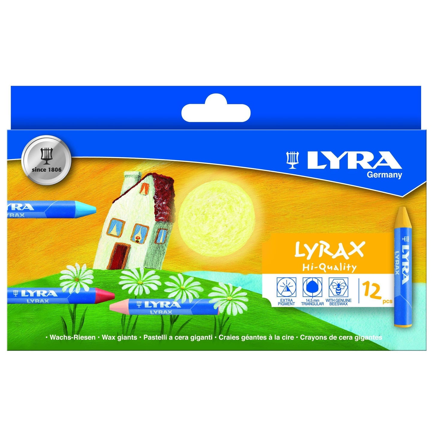 LYRA -  Waskrijt  x wax giants 12 kleuren