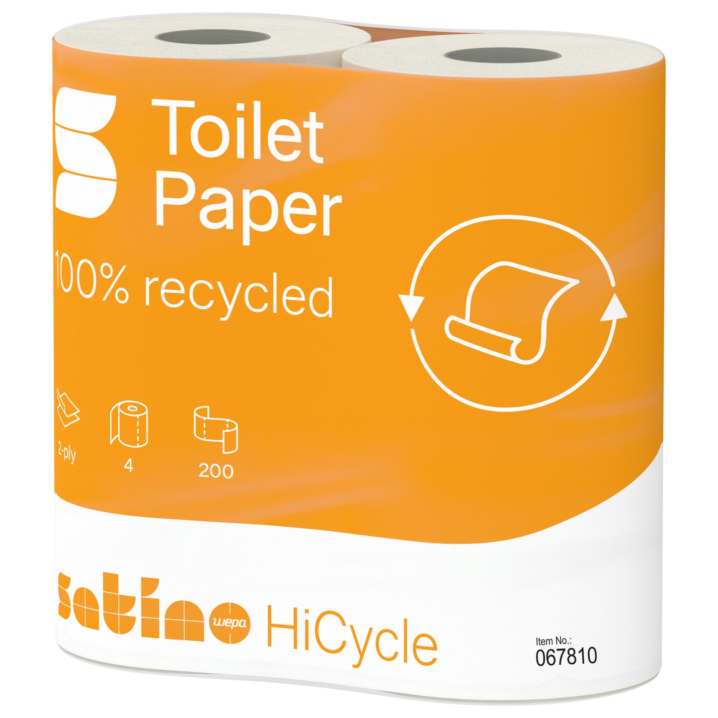 Satino -  Toiletpapier  mt1 hicycle 2laags 067810 | 12 stuks