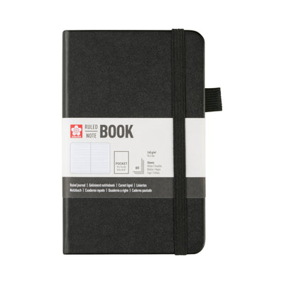 Sakura -  Notitieboek pocket lijn zwart