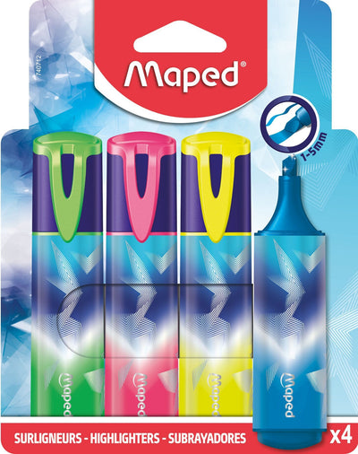 Maped -  Markeerstift  arctic vibes set 4 kleuren
