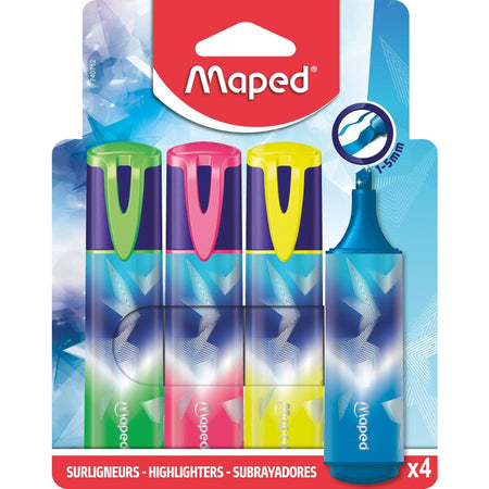 Maped -  Markeerstift  arctic vibes set 4 kleuren