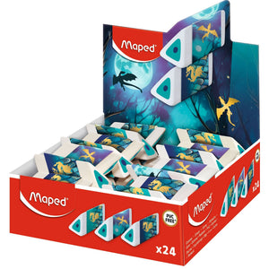 Maped -  Gum  dragon display 24 kleuren assorti