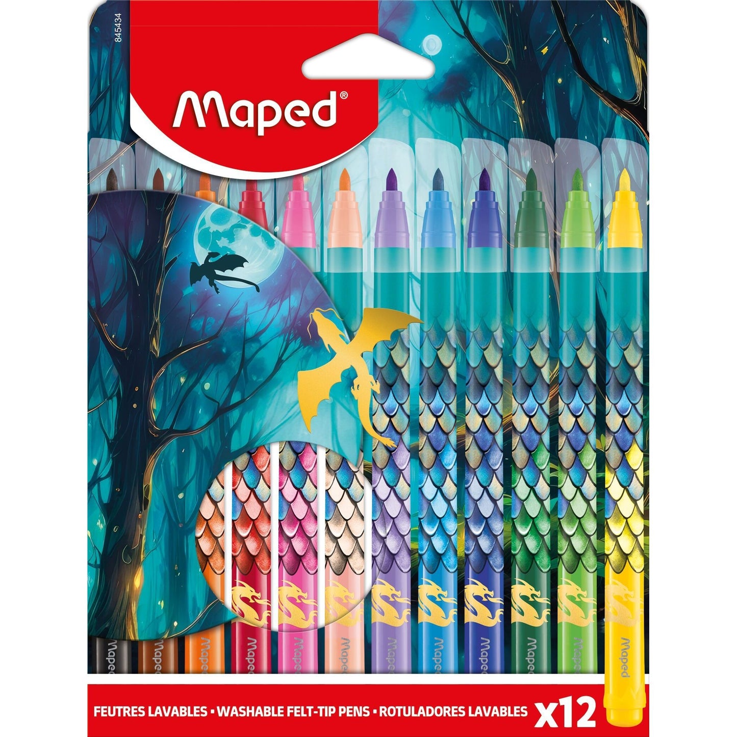 Maped -  Viltstift  dragon set 12 kleuren