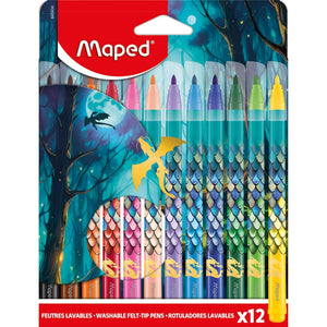 Maped -  Viltstift  dragon set 12 kleuren