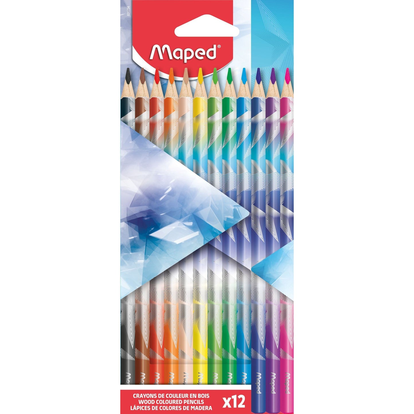 Maped -  Kleurpotlood  arctic vibes set 12 kleuren