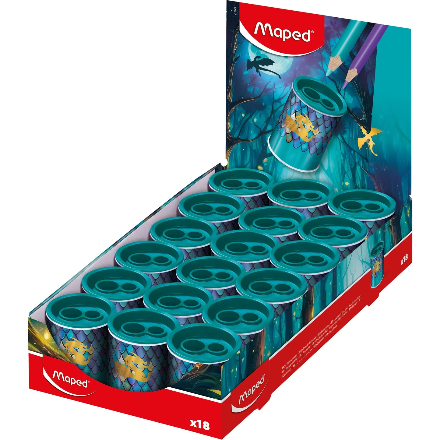 Maped -  Puntenslijper  dragon 2gaats display 18 stuks