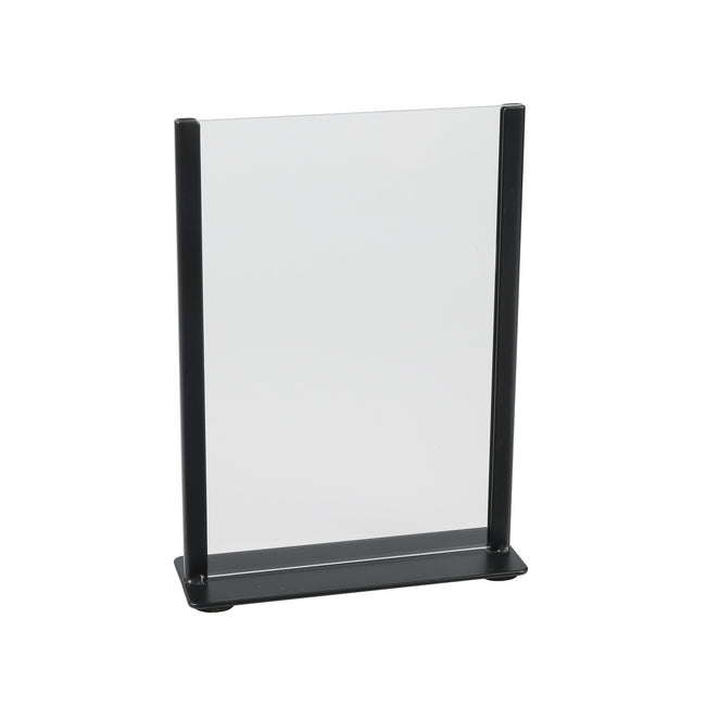 Europel -  Kaarthouder  zwart metaal met acryl bord a5