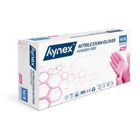 Hynex -  Handschoen  nitril m roze 3.5gr 100 stuks