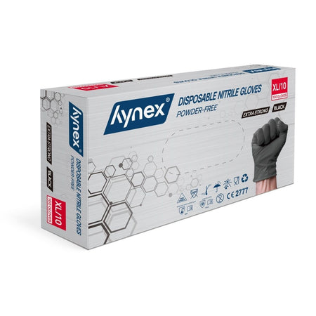 Hynex -  Handschoen  nitril xl zwart 5gr 100 stuk