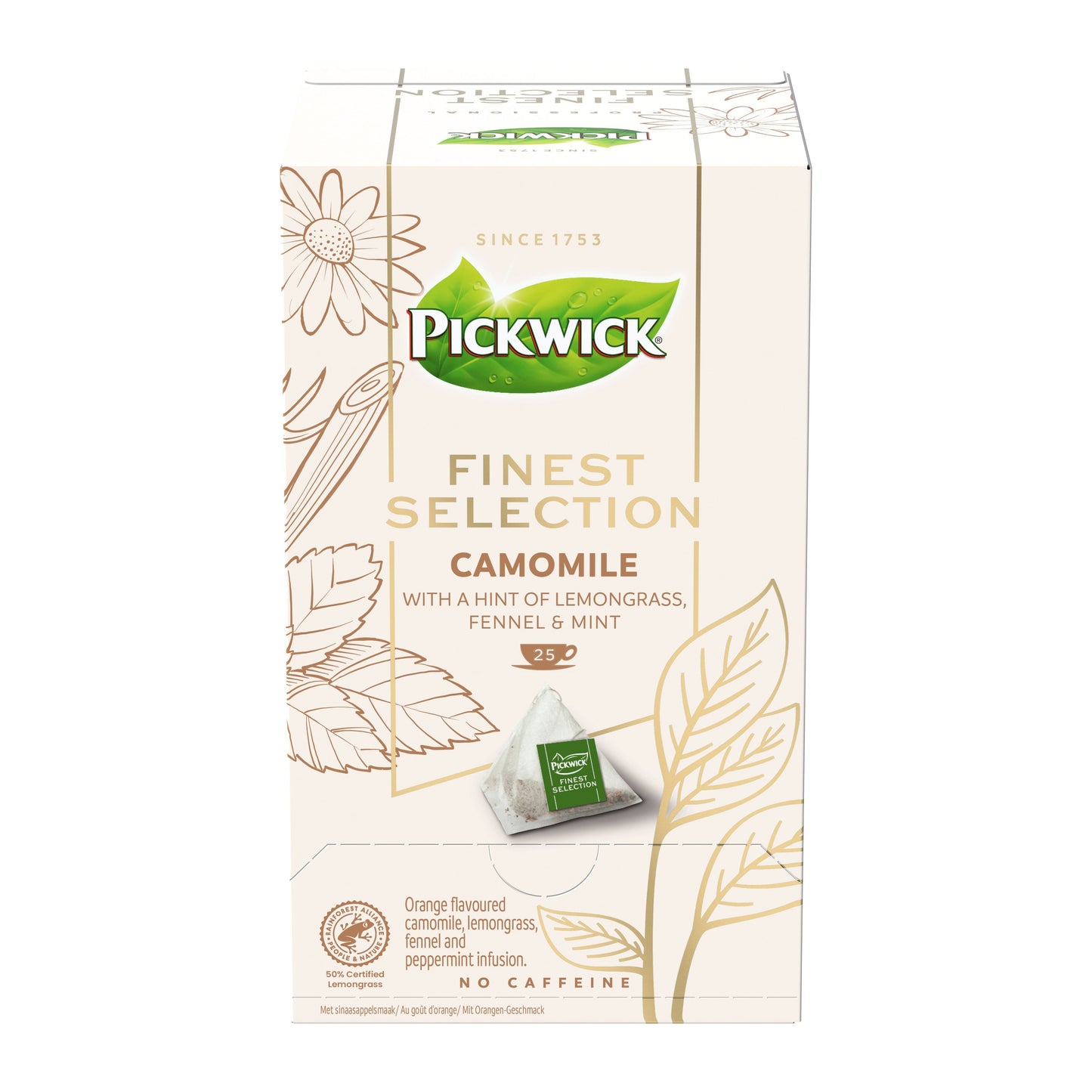 Pickwick -  Thee  finest selection camomile 25x2gr | 4 stuks