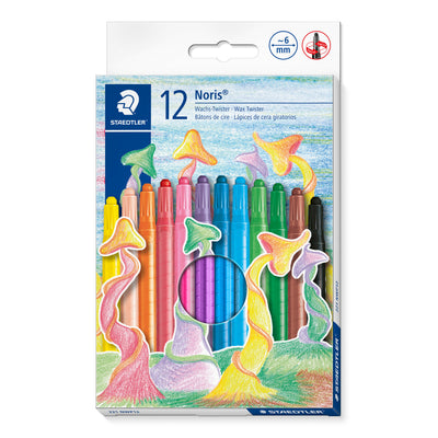 Staedtler -  Waxpotlood noris twister set 12 kleuren