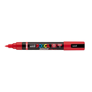 Posca -  Paintmarker uni  pc-5br brushpunt m rood