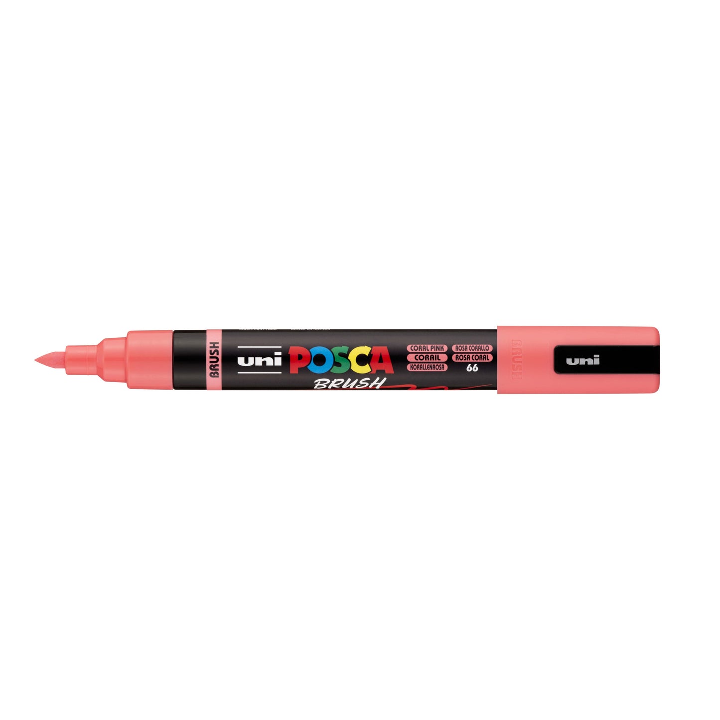 Posca -  Paintmarker uni  pc-5br brushpunt m koraal | 6 stuks