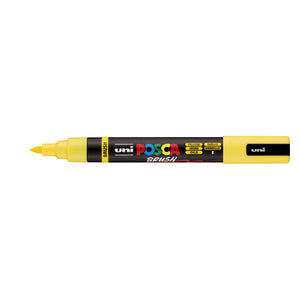 Posca -  Paintmarker uni  pc-5br brushpunt m geel | 6 stuks