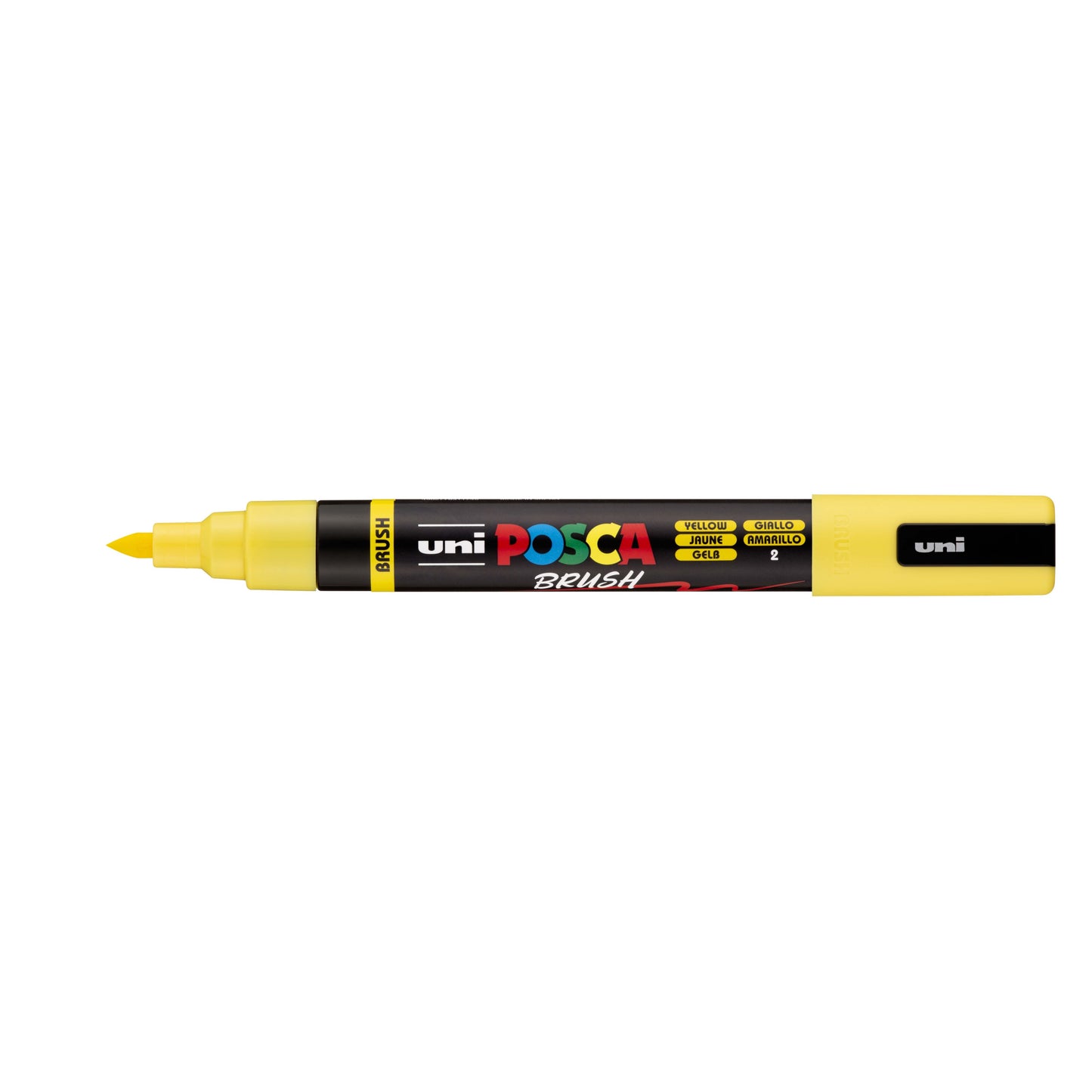 Posca -  Paintmarker uni  pc-5br brushpunt m geel