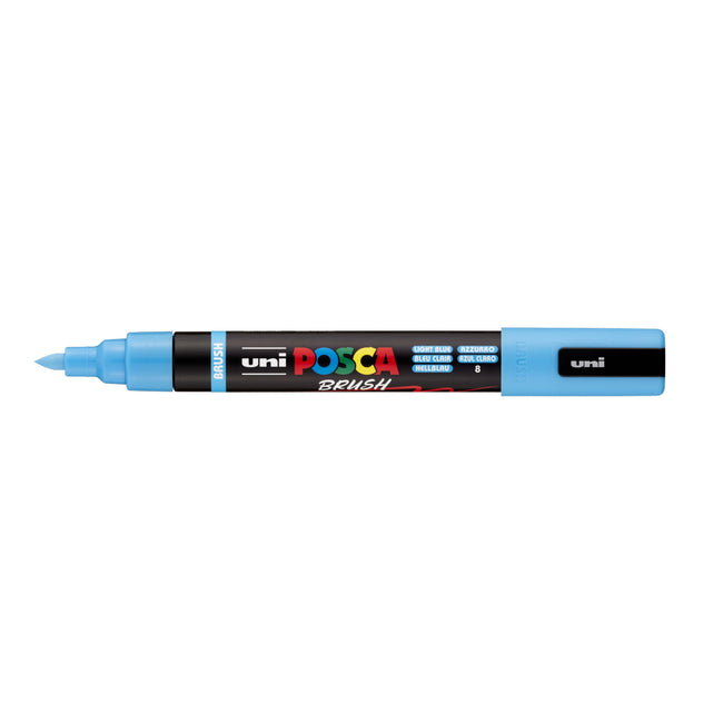 Posca -  Paintmarker uni  pc-5br brushpunt m lichtbl | 6 stuks