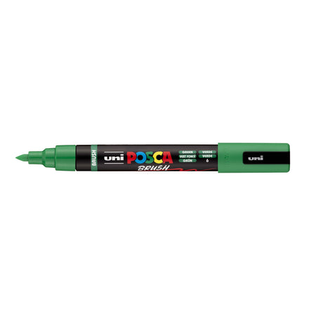 Posca -  Paintmarker uni  pc-5br brushpunt m donkergn
