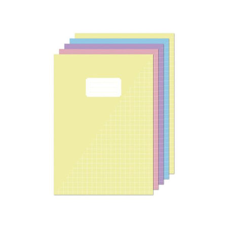Schrift Kangaro A4 ruit 10mm 80pagina's 60gr pastel assorti 5 stuks